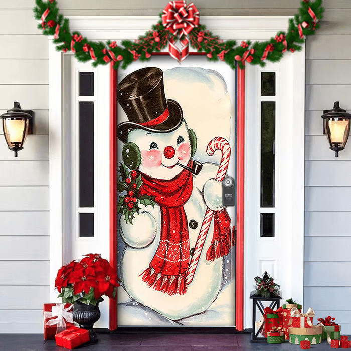 Deurdecoratie Voor Kerst En Halloween Met Eenvoudige Bevestiging
