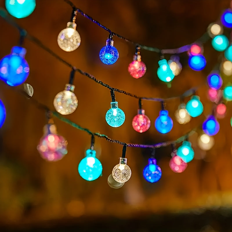 Zonne LED Bubbel- en Striplamp met 8 Lichtmodi voor Buiten