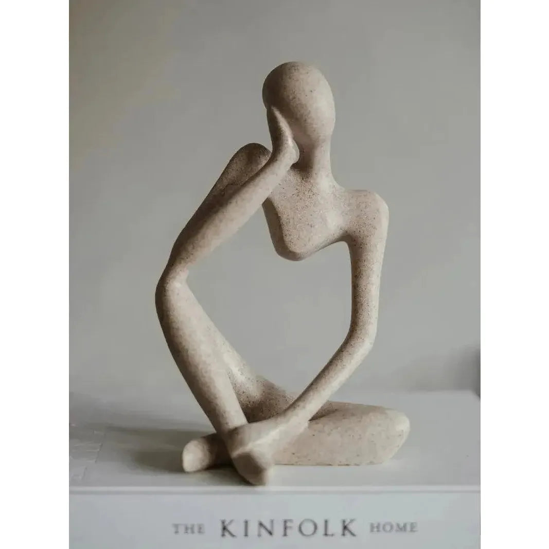 Abstracte Denker Sculptuur Voor Moderne Interieurs