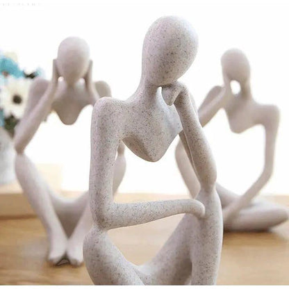 Abstracte Denker Sculptuur Voor Moderne Interieurs