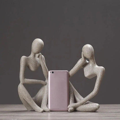 Abstracte Denker Sculptuur Voor Moderne Interieurs