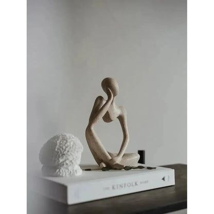Abstracte Denker Sculptuur Voor Moderne Interieurs