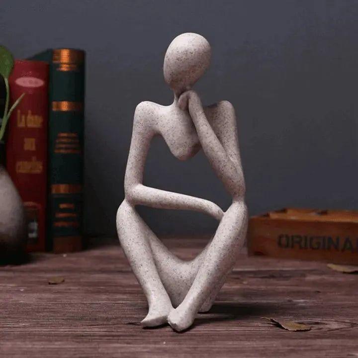 Abstracte Denker Sculptuur Voor Moderne Interieurs
