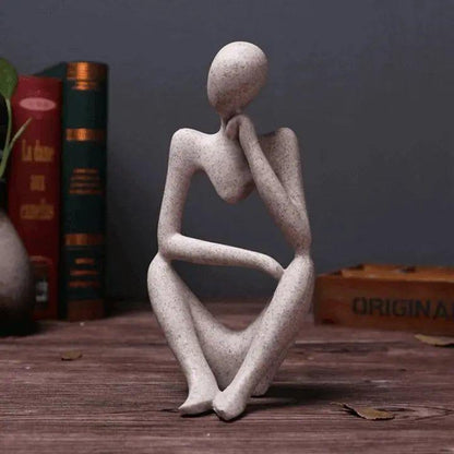 Abstracte Denker Sculptuur Voor Moderne Interieurs