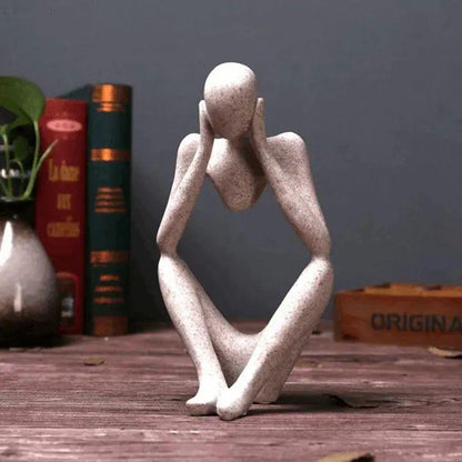 Abstracte Denker Sculptuur Voor Moderne Interieurs