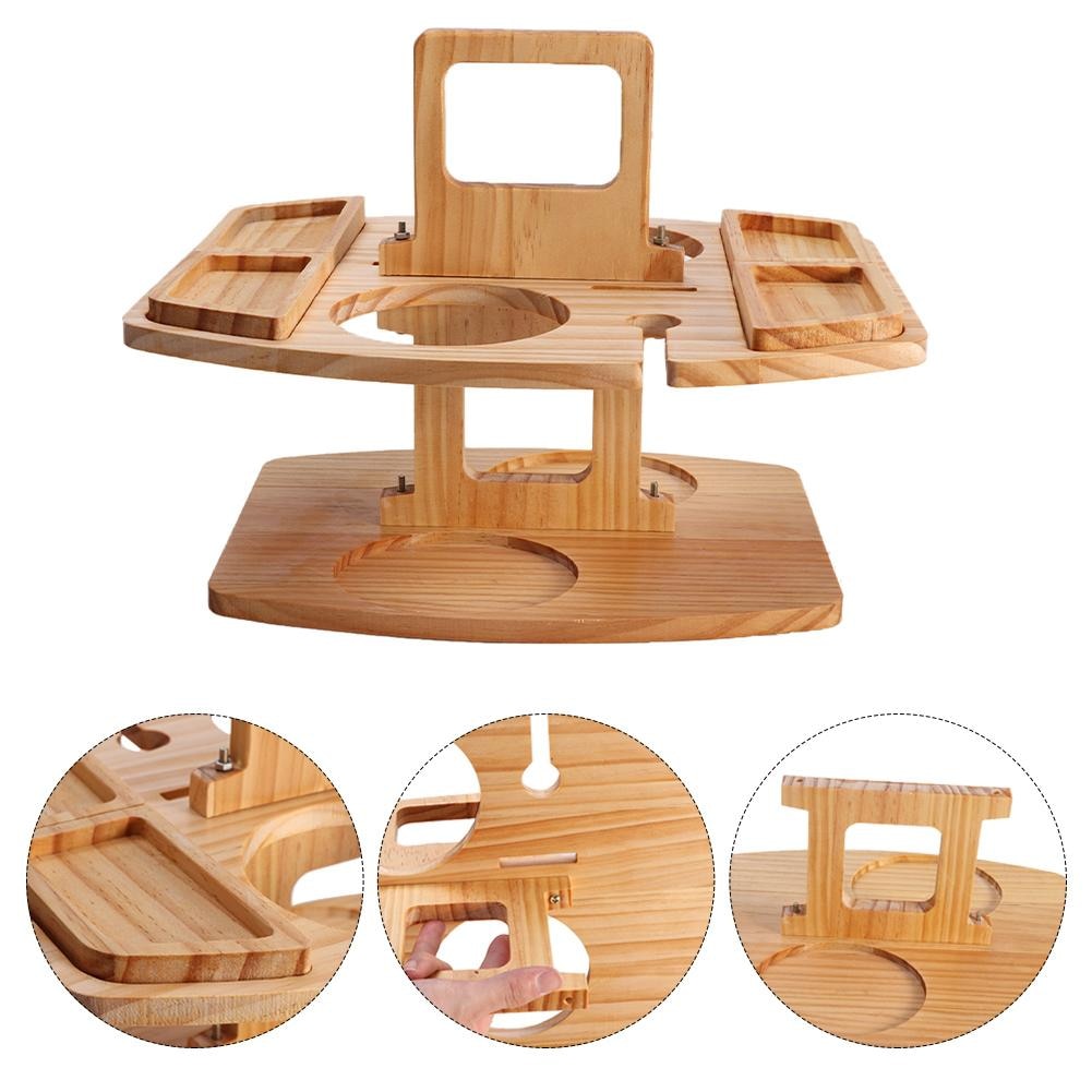 Houten Picknicktafel Voor Snacks, Drank En Dagelijks Buitenplezier