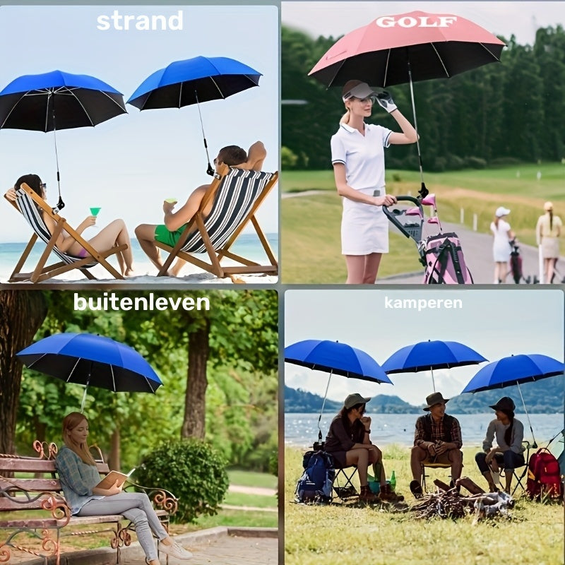 Draagbare Zonnescherm Paraplu – Verstelbaar en Rotatiebaar voor Buitencomfort