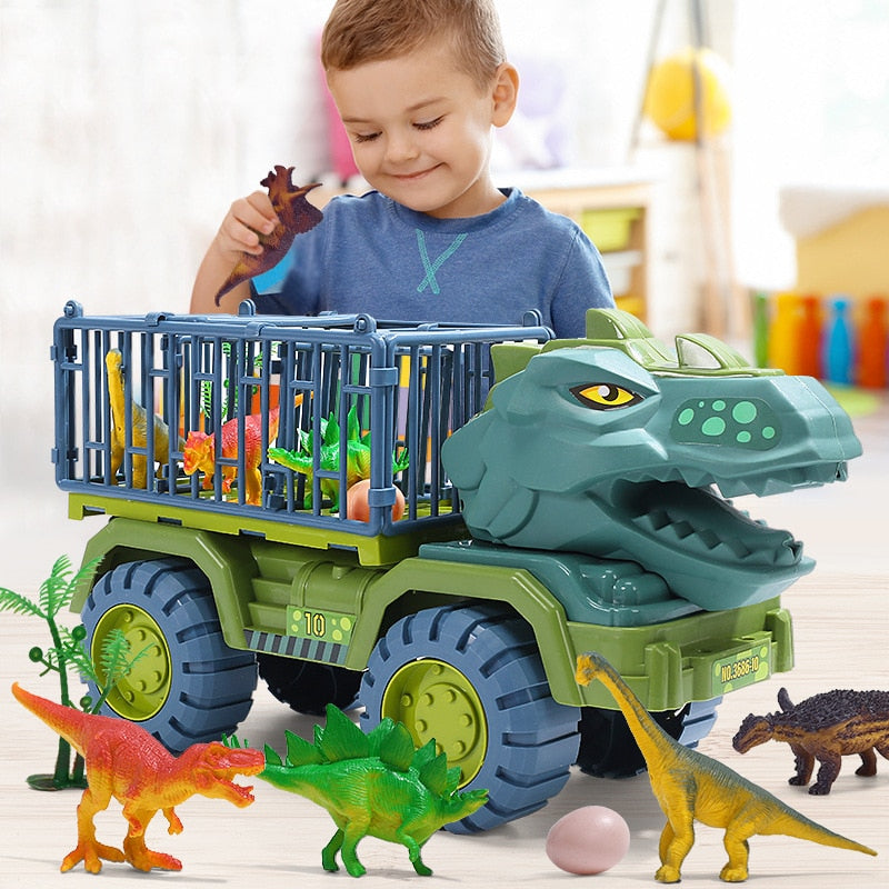 Dino‑Transporter Speelset met Vrachtwagen en Figuren