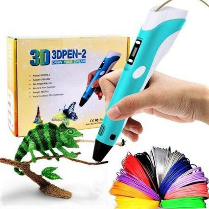 3D‑Tekenpen met Verstelbare Functies en Kleurenfilament