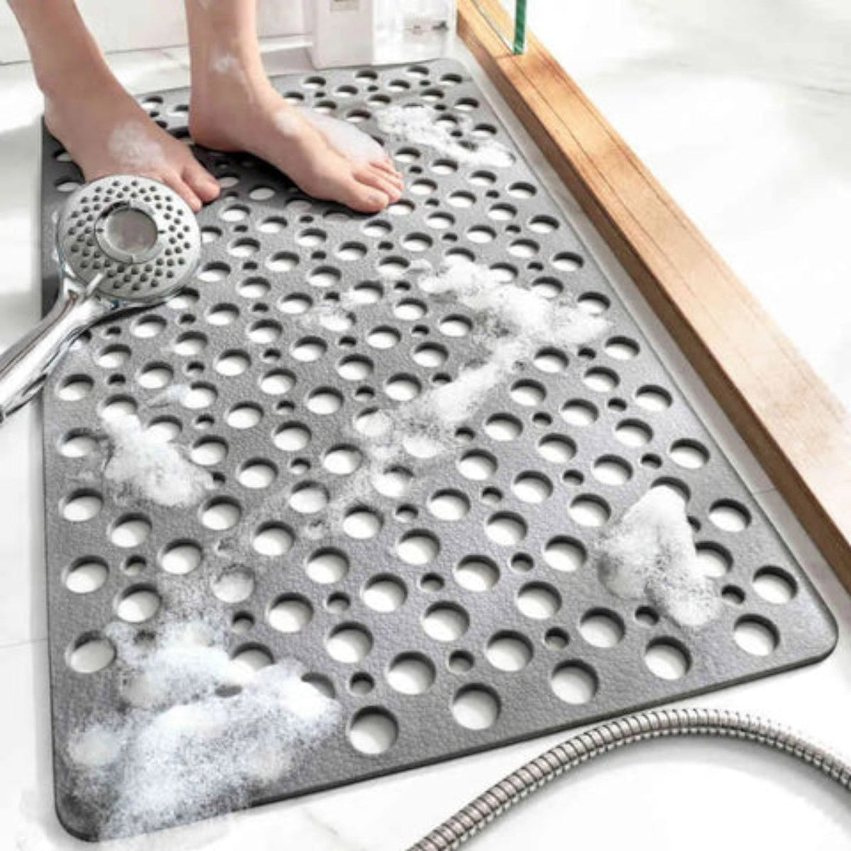 Antislip Douchemat Met Drainagegaten Voor Snelle Waterafvoer
