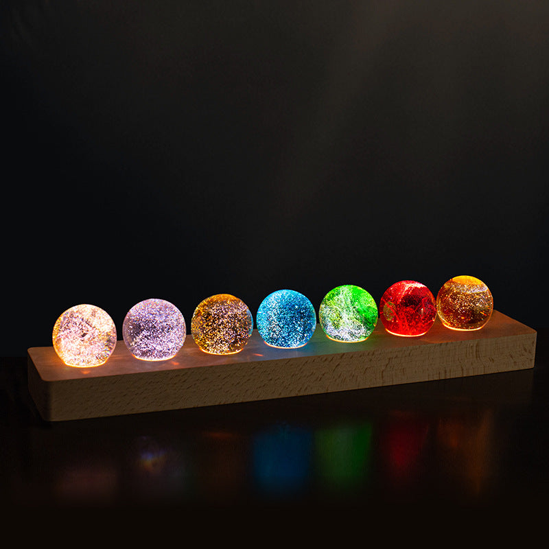 Kristallen Tafellamp met Kosmisch Lichteffect