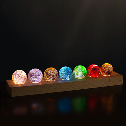 Kristallen Tafellamp met Kosmisch Lichteffect