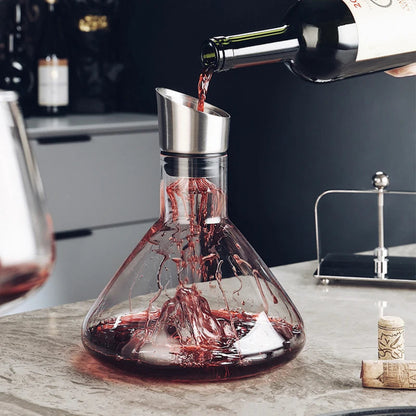 Wijnkaraf Van 1500 Ml Met Watervalbasis En 12‑Kanaals Luchtsysteem