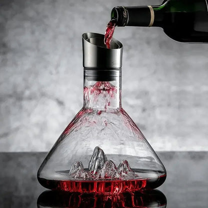 Wijnkaraf Van 1500 Ml Met Watervalbasis En 12‑Kanaals Luchtsysteem