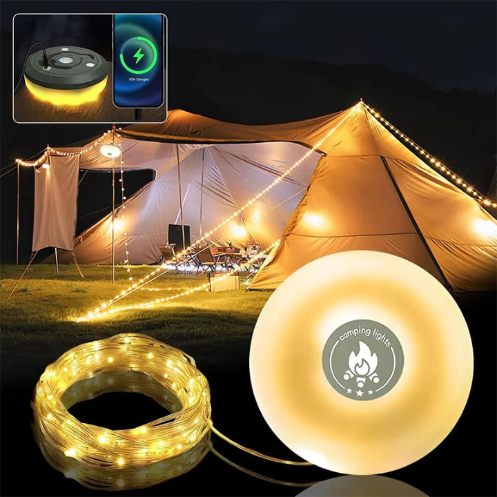 4 In 1 Campinglamp Voor Flexibele En Praktische Buitenverlichting