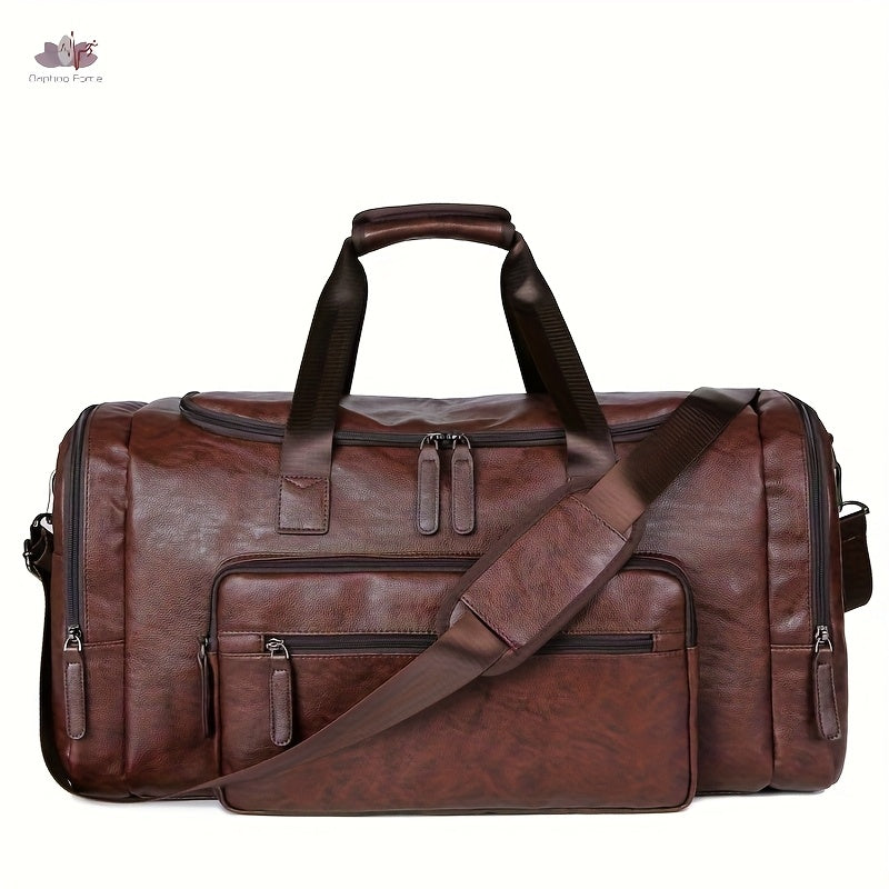 TravelForge PU Reistas – Vintage Volume voor Stijlvolle Reismomenten