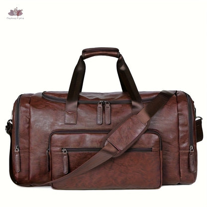 TravelForge PU Reistas – Vintage Volume voor Stijlvolle Reismomenten