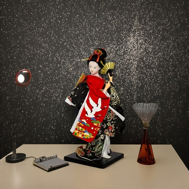 SamuraiSpirit Sculptuur – Handgemaakte Japanse Resin Figuur met Traditionele Pantsering