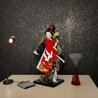 SamuraiSpirit Sculptuur – Handgemaakte Japanse Resin Figuur met Traditionele Pantsering