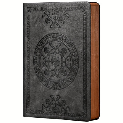 Vintage Kunstleren Dagboek – Herennotitieboek met Gerasterde Pagina’s