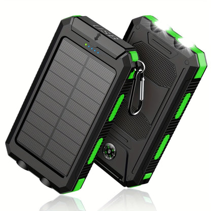Solar Powerbank 8000mAh – Draagbare Noodstroom voor Outdoor en Reizen
