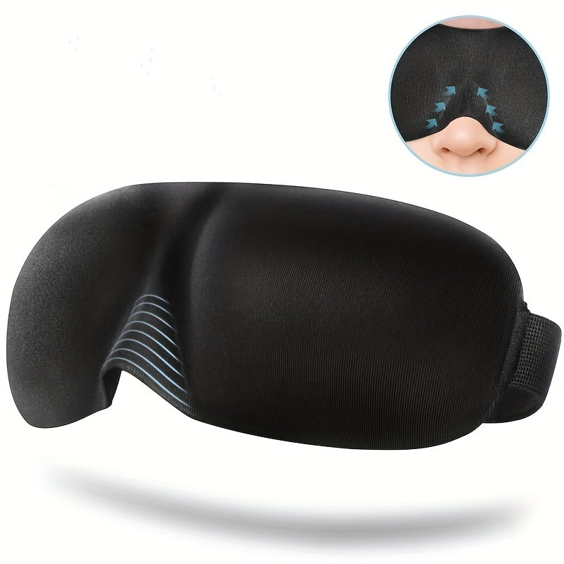 Contoured Slaapmasker met Memory Foam en Verstelbare Gesp