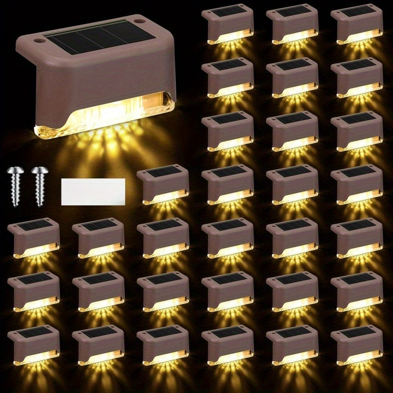 Traptredenlampen 16‑delige Set met Buitenverlichting‑functionaliteit voor Tuin & Pad