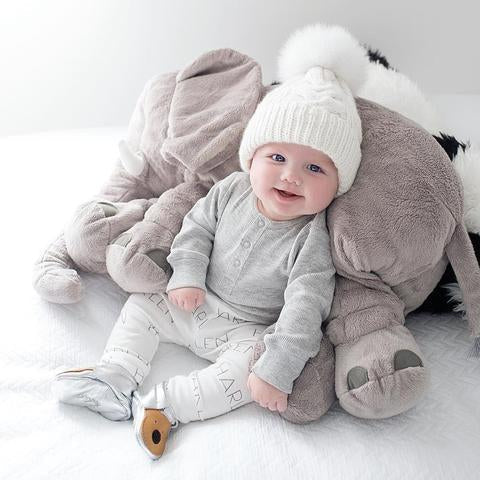 Olifant Knuffelkussen Voor Baby's En Peuters Met Zachte Ondersteuning