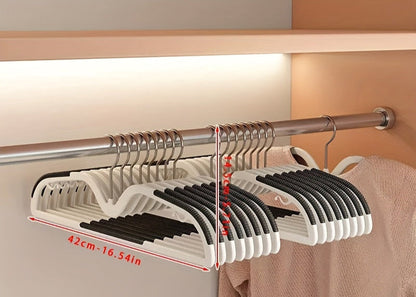 Ruimtebesparende Kledinghanger Met Draaibare Haak En Antislip Ontwerp