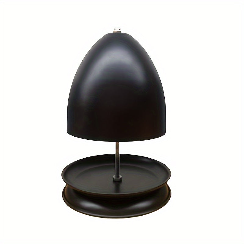 HeatDome Theelichtoven – Zwarte Tafelradiator met Handwarmer & Kaarsenhouder