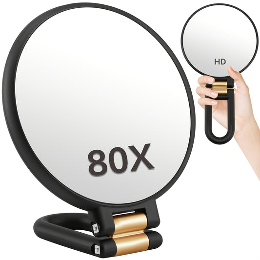 Handzaam Vergrootglas met 1×/80× Spiegel en Verstelbare Handgreep