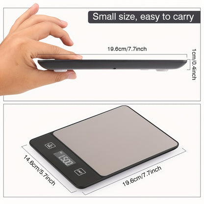 Digitale keukenweegschaal 10kg roestvrij staal met LCD-display