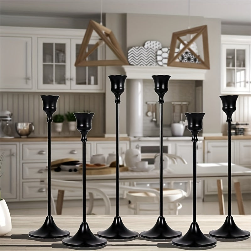 Goudlicht Vintage Kaarsenhouderset – Tijdloze Sfeer voor Elk Feestmoment