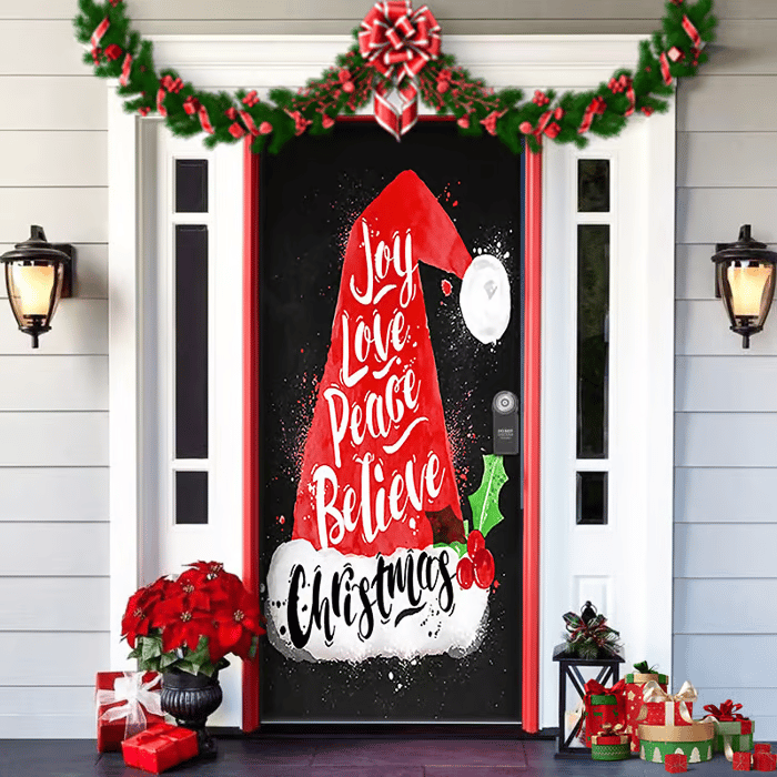 Deurdecoratie Voor Kerst En Halloween Met Eenvoudige Bevestiging
