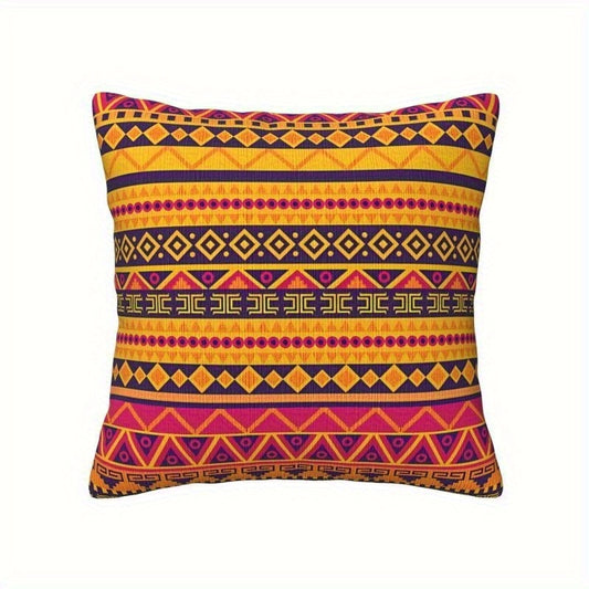 Set van 4 Retro Totem Kussenhoezen – Azteeks Design
