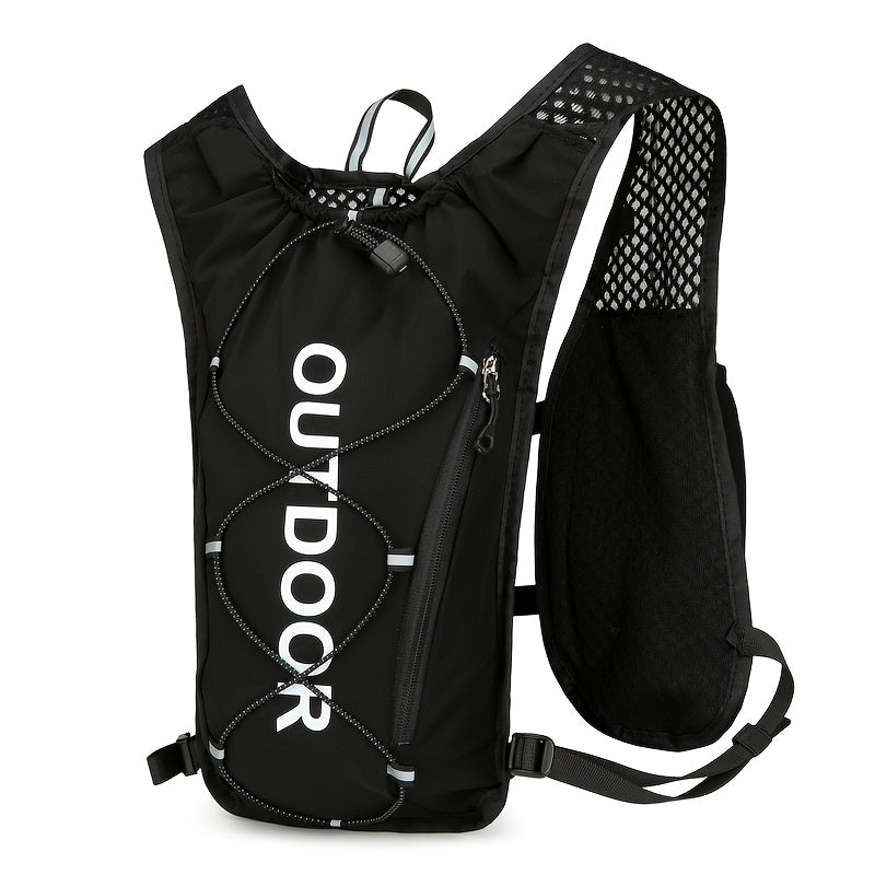 Reflecterende Sportrugzak – Multifunctionele Rugtas met Waterfleshouder voor Fietsen & Hardlopen