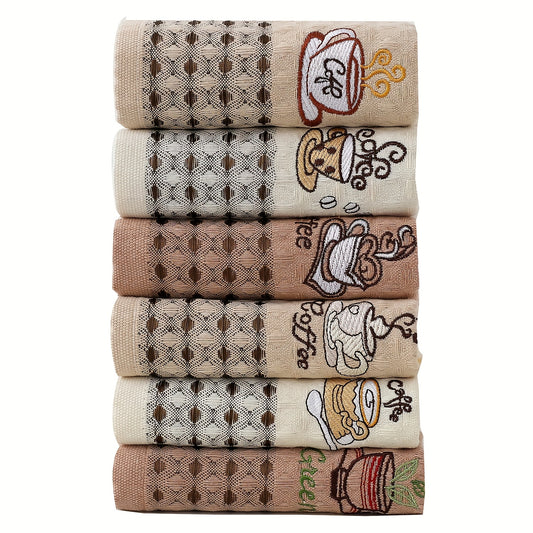 CottonWave Vaatdoekenset – 6 Premium Langwerpige Wafeldoeken van 100% Zuivere Katoen