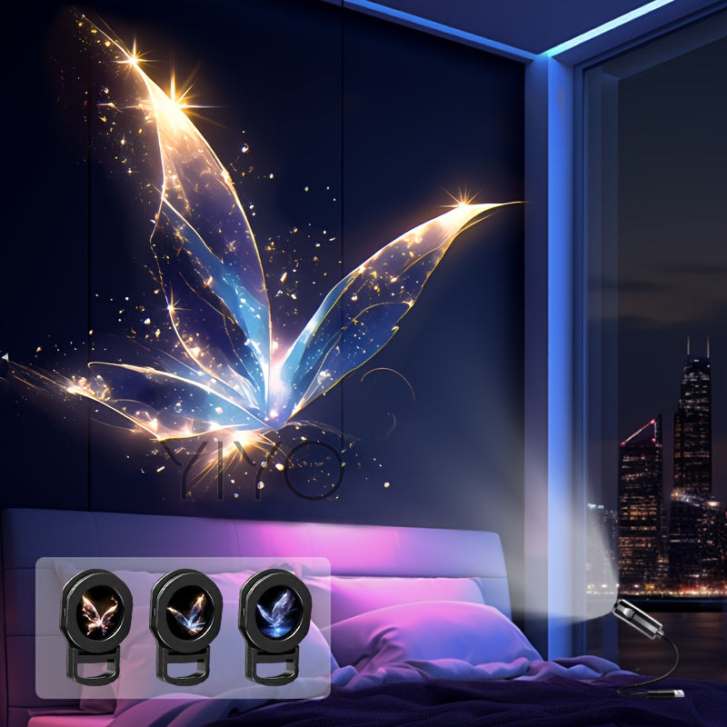 Creatieve USB‑Projector Nachtlamp met Dromerig Patroon