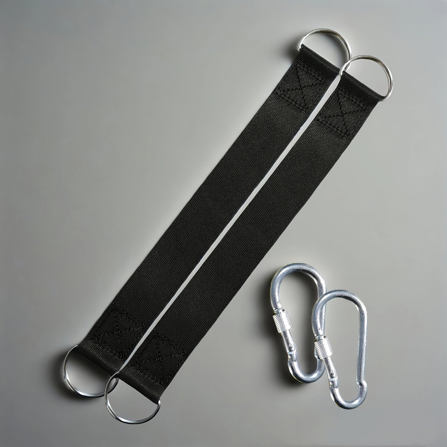 2‑Pack Zware Camping Hangmat Slings met Twee Sloten – Duurzame Ophangaccessoires voor Hangmatten & Schommels