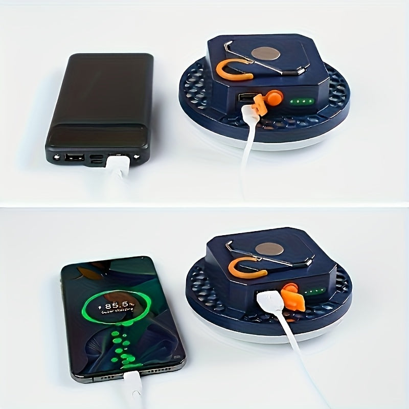 Oplaadbare LED Campinglamp – 7200mAh Buitenlamp met Vier Lichtmodi