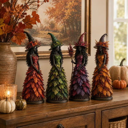 Herfstdecoratie Met Handgemaakte Bladaccenten En Rustgevend Gezichtje