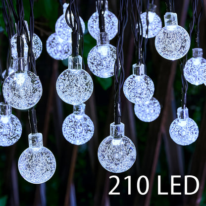 Zonne LED Bubbel- en Striplamp met 8 Lichtmodi voor Buiten