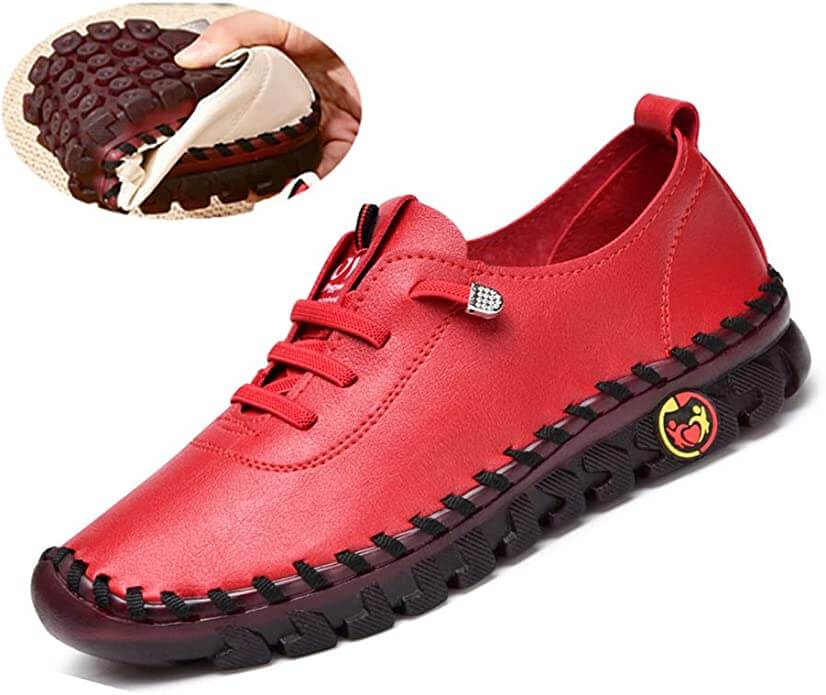 Comfortabele Platte Loafer Met Orthopedische Ondersteuning Voor Dagelijks Loopgemak