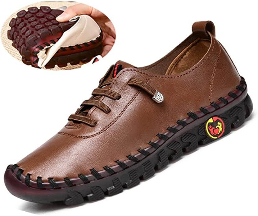 Comfortabele Platte Loafer Met Orthopedische Ondersteuning Voor Dagelijks Loopgemak