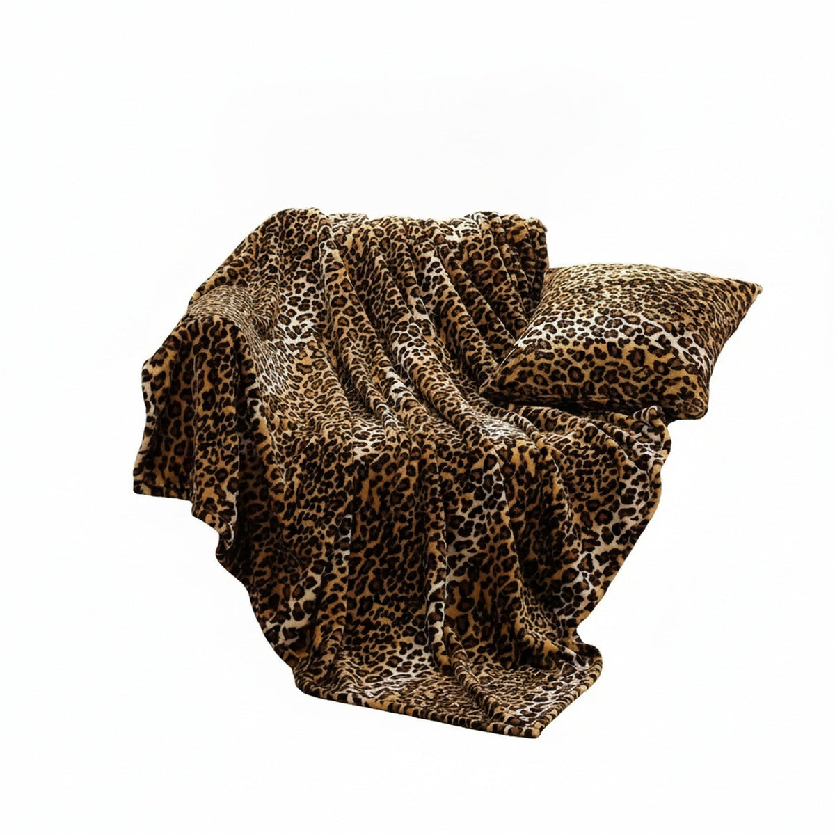 Fleece Plaid met Zachte Dierenprint