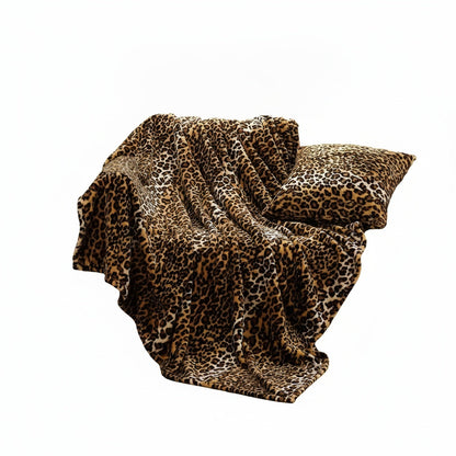 Fleece Plaid met Zachte Dierenprint