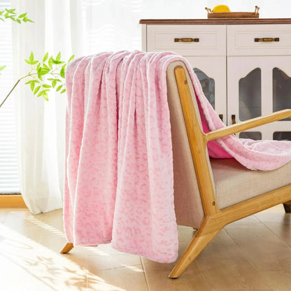 Fleece Plaid met Zachte Dierenprint