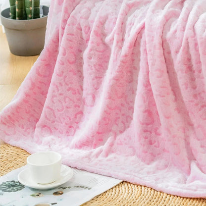 Fleece Plaid met Zachte Dierenprint