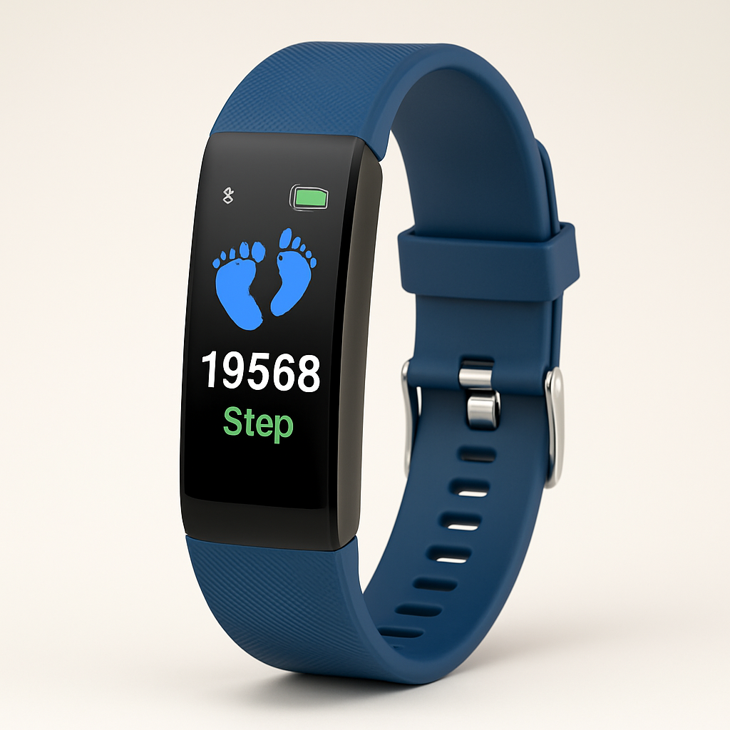 Waterdichte Senioren Fitnesshorloge Met Siliconen Band