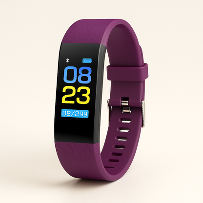 Waterdichte Senioren Fitnesshorloge Met Siliconen Band